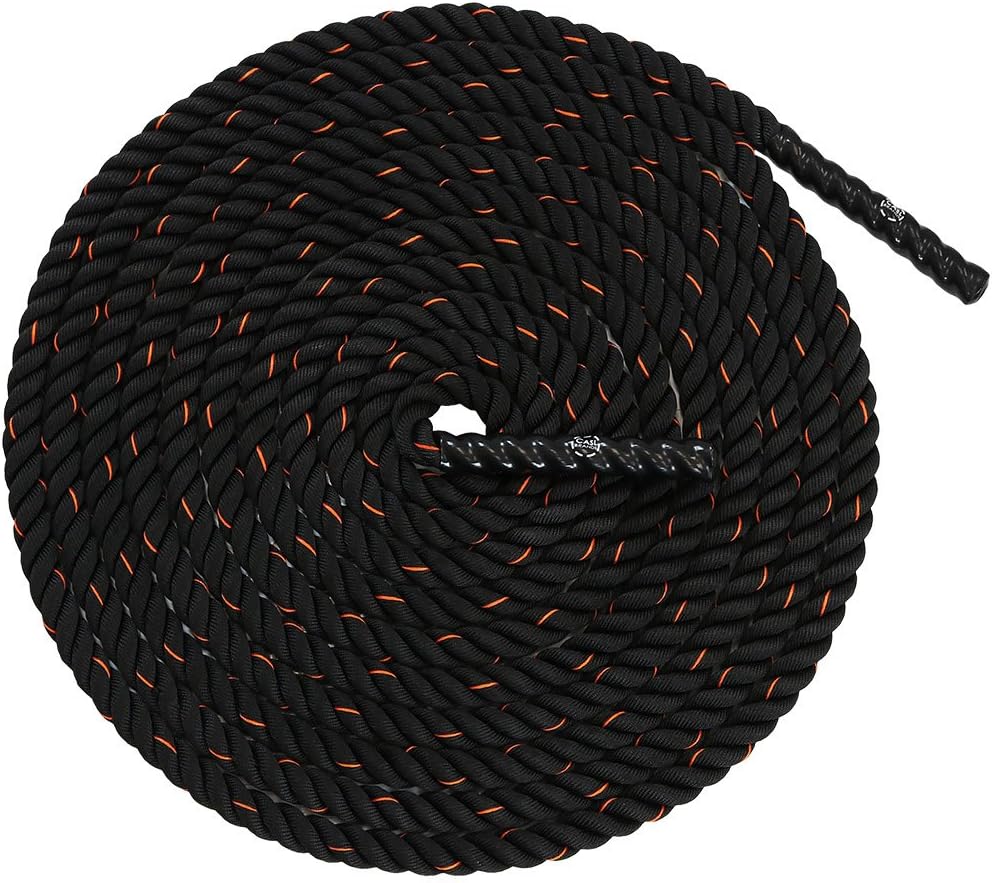 CASL Brands 1.5-Inch Battle Ropes for Exercise, Workouts, Training and Fitness, 50-Foot