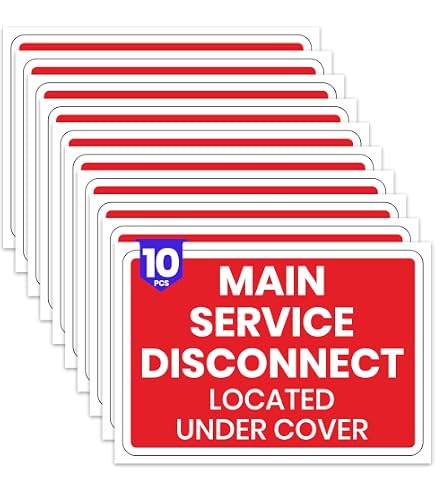 thumbnail image 2 of Vinyl Safety Warning Stickers - 3 Pack Electrical Power Shut-Off Signs 2 of 10