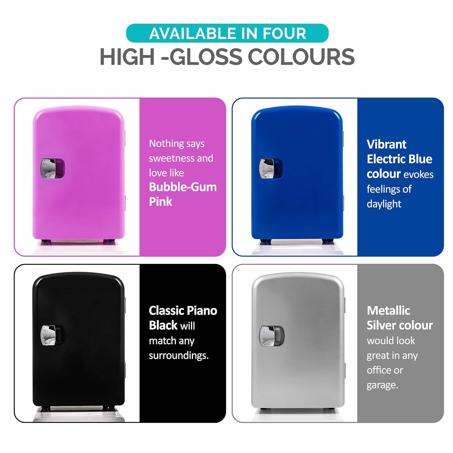 Mini Fridges Silent Thermoelectric Running LIVIVO 4L Mini Fridge Cooler