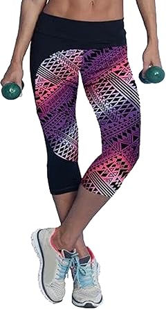 A. M. Sport Mallas Mujer Piratas y Cortas Fitness para Running ...