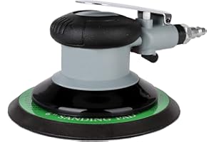 Valianto 6" Professional Air Random Orbital Palm Sander, 3.0mm Eccentricity Dual Action Pneumatic Sander Pro Grinding Sanding Tools