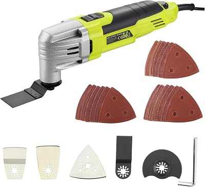 DEWINNER Oscillating Multi-Tool 300W 0-23000 OPM with Accessory Kit