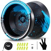 WATIEOBOO W09 Metal YoYo, Responsive/Non-Responsive yoyo | Dual-mode professional freestyle yo yo, suitable for beginners and adult pros, the perfect yoyo set.