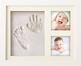 PewinGo Footprint & Handprint Clay Kit Baby Frame White