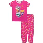 Disney Girls' 2-piece Snug-fit Cotton Holiday Matching Pajama Set, Soft & Cute for Kids