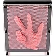 E-FirstFeeling 3D Pin Art Toy Extra Large 10" X 8" Pin Art Board Pin Impression Sculpture Toy for Kids Adults Hand Mold Board Toy - Pink
