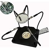 Soldering Station Helping Hands with Magnifying Glass Third Hand Stand Solder Tool PCB Holder Circuit Board Soldering Kit - H