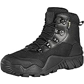 FREE SOLDIER Men's Waterproof Hiking Boots Tactical Work Boots Outdoor Lightweight Military Boots