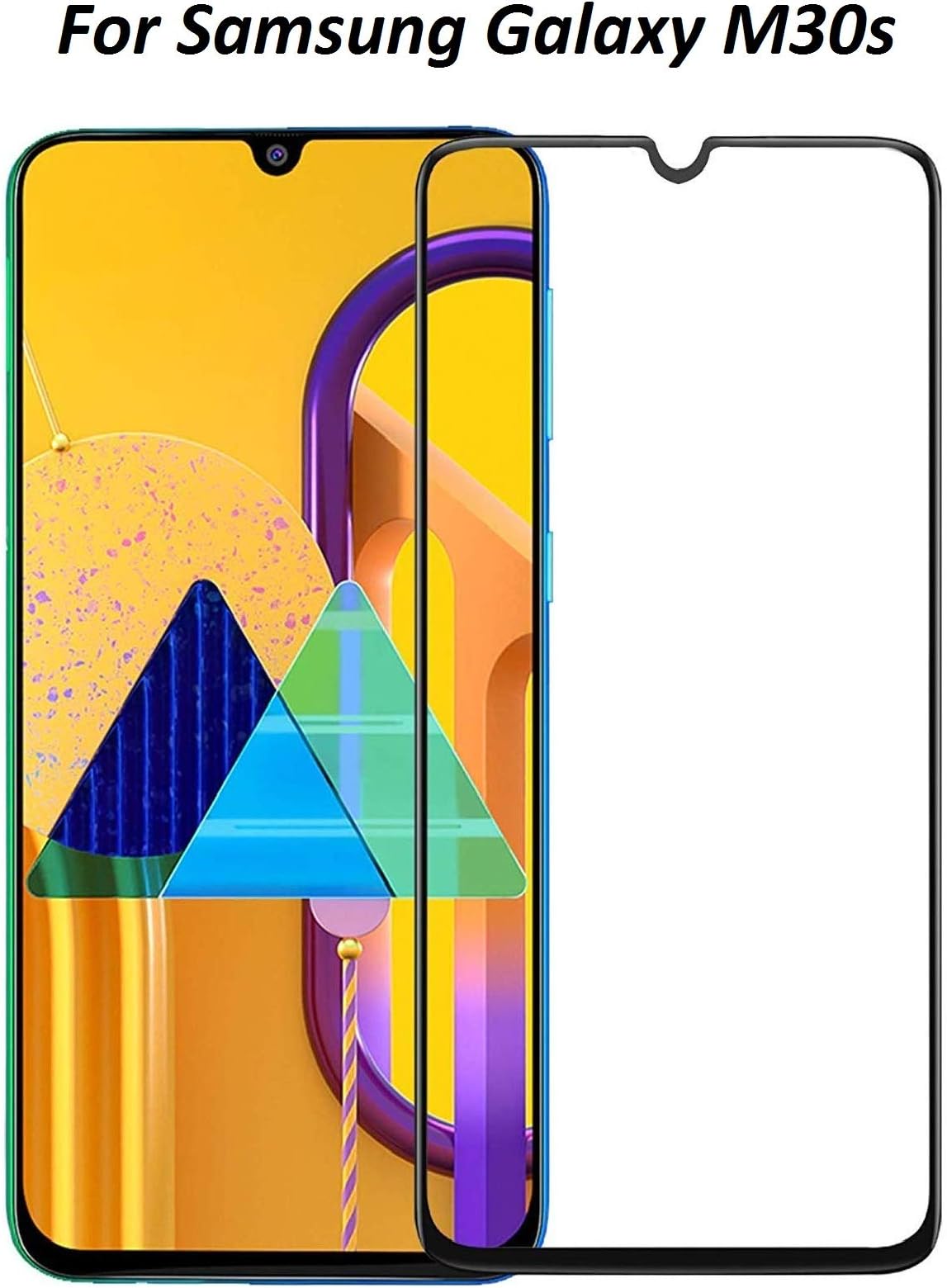 Rexez® Edge to Edge Tempered Glass Screen Protector for Samsung Galaxy M30s with 3 Months Warranty