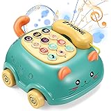 MIGWDPM Baby Phone Toys, Baby Music Toys, Baby Musical Toys Car Toy, Toddler Toys Boys Girls Toy, Kids Pretend Phone, Kids Ed