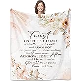 BDASWLY Christian Gifts for Women Blanket 60"x50" - Religious Gifts for Women- Inspirational Religious Birthday Gift - Baptism Confirmation Gift’s for Girls - Catholic Spiritual Gift for Woman