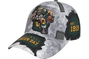 YAJIXAZ Classic City Silhouette Baseball Cap 3D Print Joinery Adjustable Snapback Hat Game Day for Men Women Fans Gift