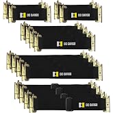 DC Cargo Mall E Track Straps - 16 Pack - Adjustable and Standard Heavy-Duty Tie-Down Straps 12"- 22", Compatible with Enclosed Trailer Accessories