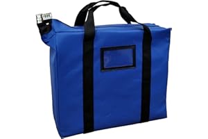 Cardinal bag supplies Briefcase Style Locking Document Bag (Royal Blue)