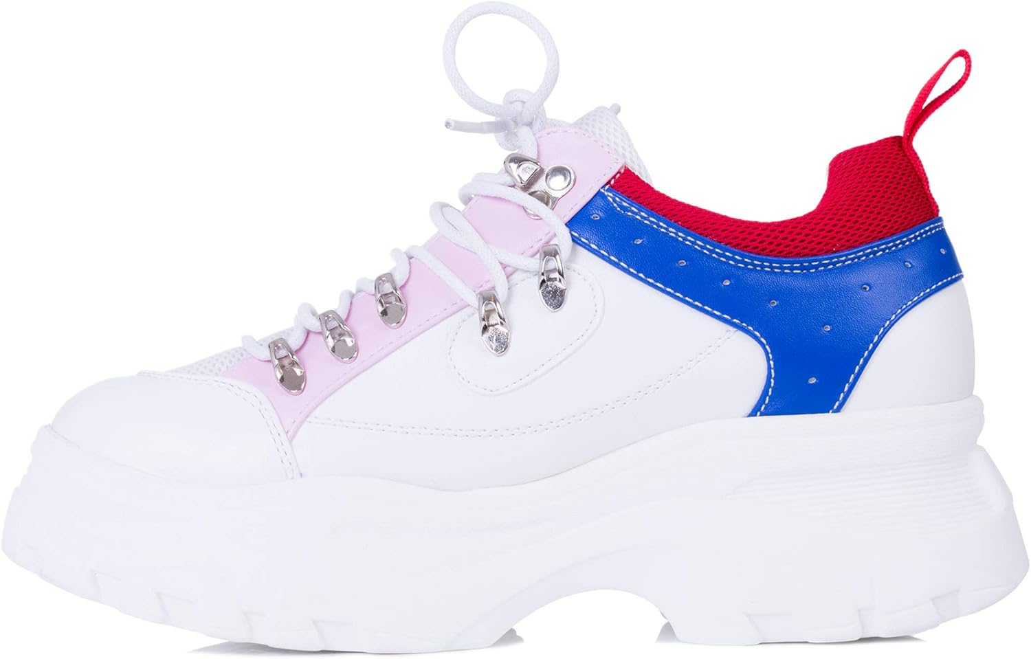 chunky platform trainers white