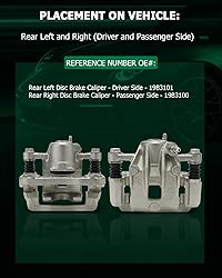 SCITOO 19B3100 19B3101 Disc Brake Calipers Assembly