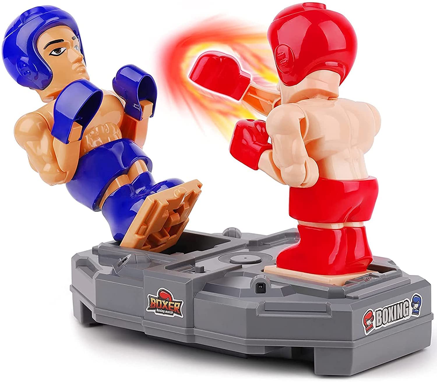 Zhongren Electronic Boxing Toys, RC Fighting Robots, Kid Board Games, Wrestling Battle Bots, Interactive Punching Boxer, Indoor Sports Playset For 3+ Kids Boys Girls Xmas Birthday Party Gifts