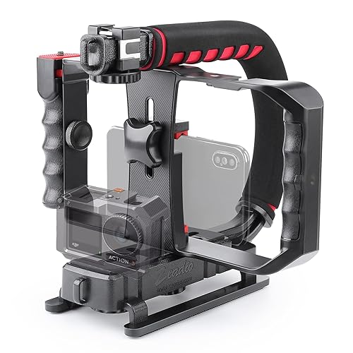 Zeadio Camera Smartphone Stabilizer, Portable Handle Grip Handheld