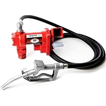 Blue 12V 20GPM Fuel Transfer Pump w/Nozzle Kit Transfer of Gasoline Diesel