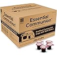 Prefilled Communion Cups and Wafer Set for Holy Eucharist Celebration in Hospitals, Summer Camps & More, Box of 250, Made with Concord Grape Juice & Wafer