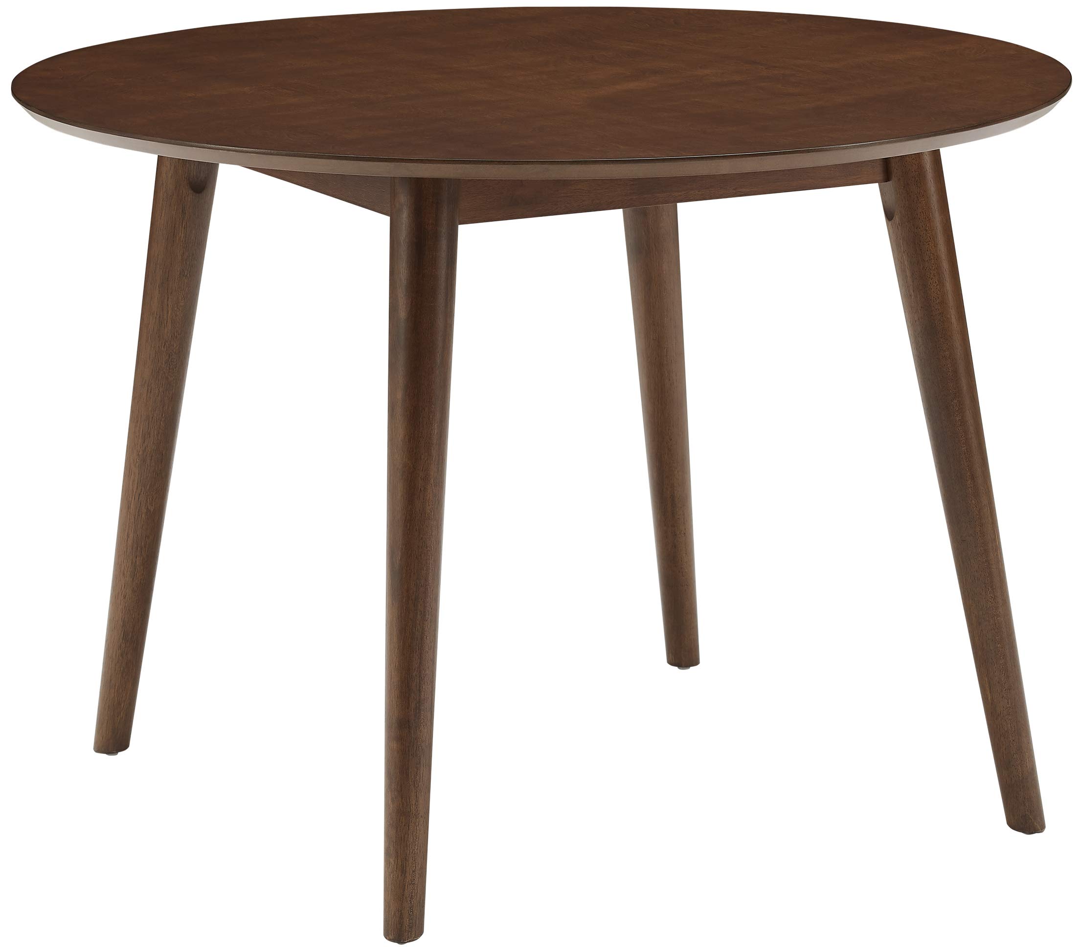 Photo 1 of Crosley Furniture Landon Mid-Century Modern Round Wood Dining Table, Mahogany
