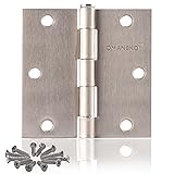 6 Pack Satin Nickel Door Hinges Brushed Nickel 3.5