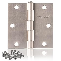 6 Pack Satin Nickel Door Hinges Brushed Nickel 3.5