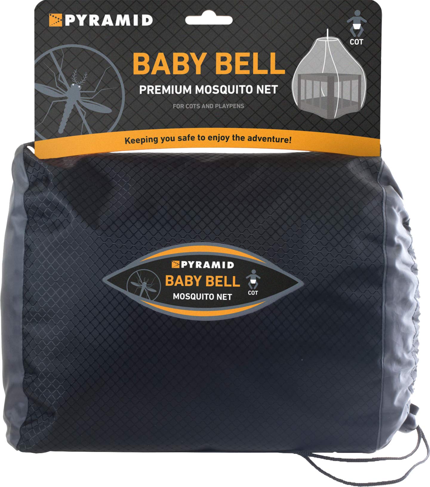 Pyramid Premium White Mosquito Net for Cots and Play Pens | Untreated