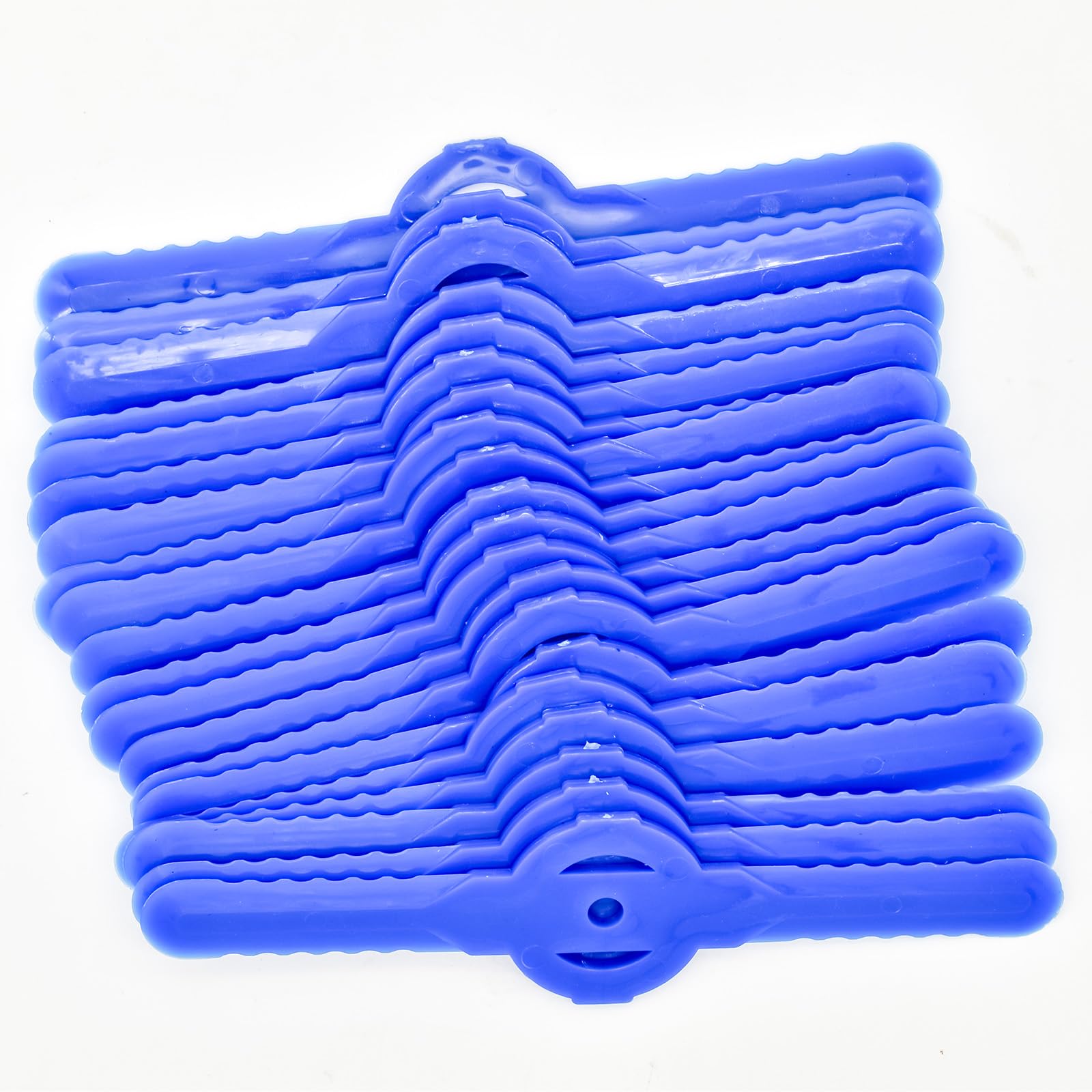 Skyzone 20 PCS Plastic Grass Strimmer Blades, 139mm Lawn Mower Blades Garden Mower Replacement Cordless Strimmer Cutting Blades (Blue)