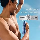 NIVEA MEN Cool Kick Anti-Perspirant Spray 250ml - 72H Sweat Protection Deodorant view 4