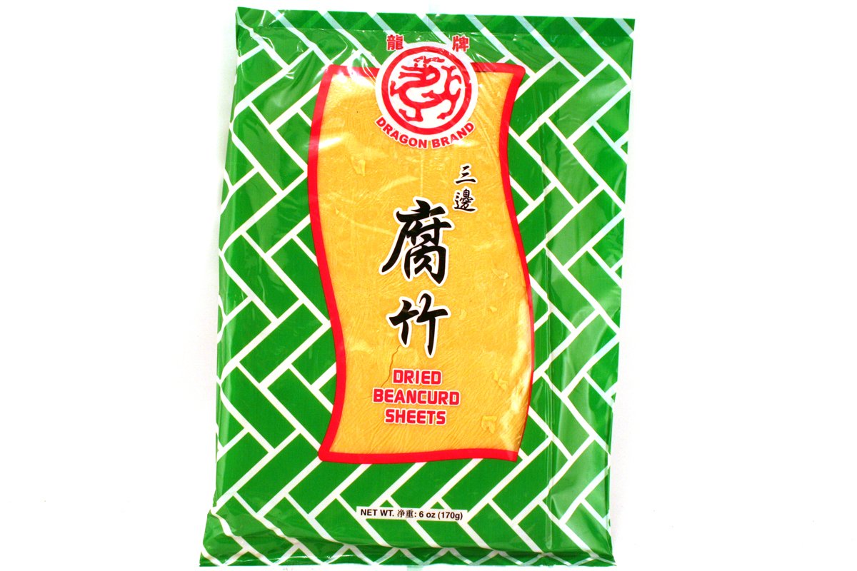Dried Beancurd Sheets (Tofu Skin / Fu Zhu) 6oz (Pack of