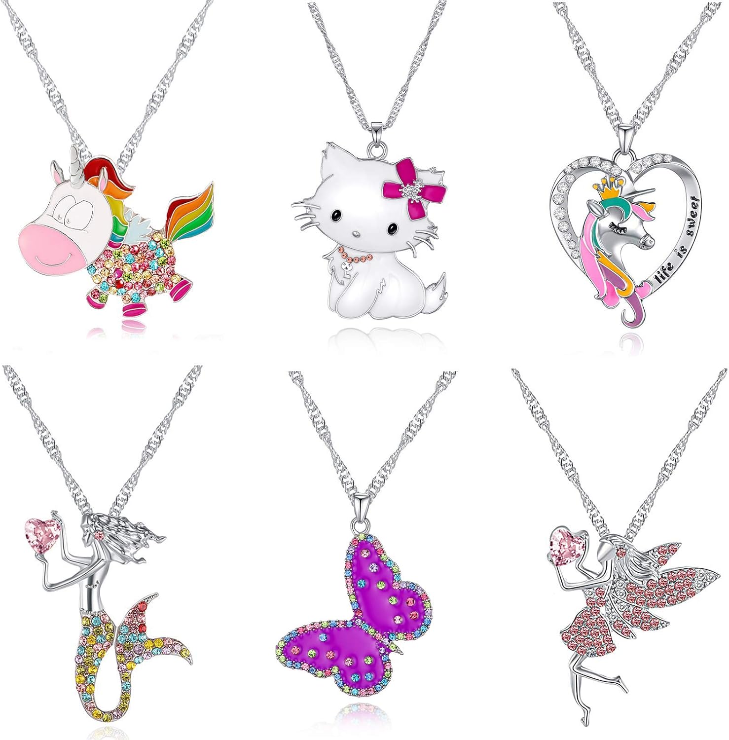 Amazon.com: TAMHOO 6 Pcs Cute Necklaces 