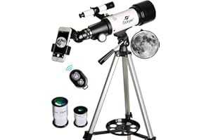 Gskyer Telescope, 70mm Aperture 400mm AZ Mount Astronomical Refracting Telescope for Kids Beginners, Fully Multi-Coated Optic