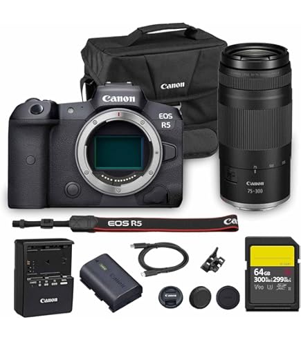 Amazon.com : Canon EOS R5 Mirrorless Digital Camera with 24-105mm