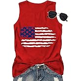 American Flag Shirts for Women Sunflower 4th of July T-Shirt USA Patriotic Tee Vintage American Flag Shirt