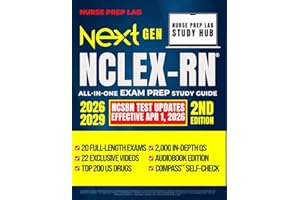 NEXT GENERATION NCLEX-RN® PREP: The stress-free, all-in-one NCLEX-RN® guide: 6+hrs audiobook, 10 full-length exams, 1,000 new CAT questions, memory ... and mindset tips to become an RN fast!