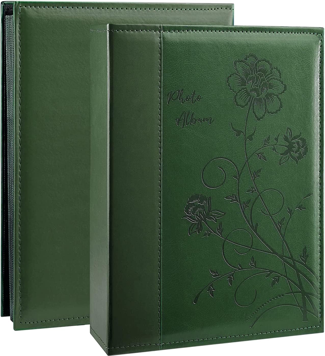 Photo Albums, Frames & Accessories - Artmag Photo Album 4x6 300 Photos, Extra Large Capacity Leather Cover Wedding Family Photo Albums Holds 300 Horizontal 4x6 Photos(Dark Green)