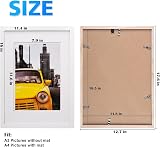 EGOFINE A3 Frames White Set of 4 Wooden Matte A4 Mat Portrait Wall Mount view 3