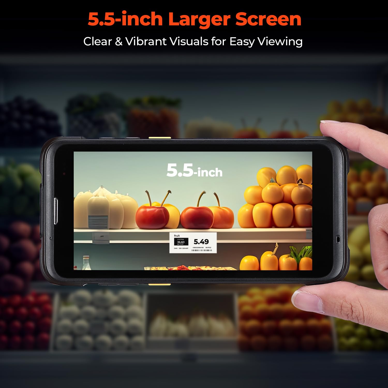 MUNBYN Upgraded Android 13 Barcode Scanner with 5.5