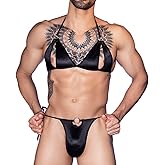 BLESO Femboy Thong Sissy Clothes For Men Sexy Hollow Out Bra Low Rise G-string Crossdressing Apparel Male to Female