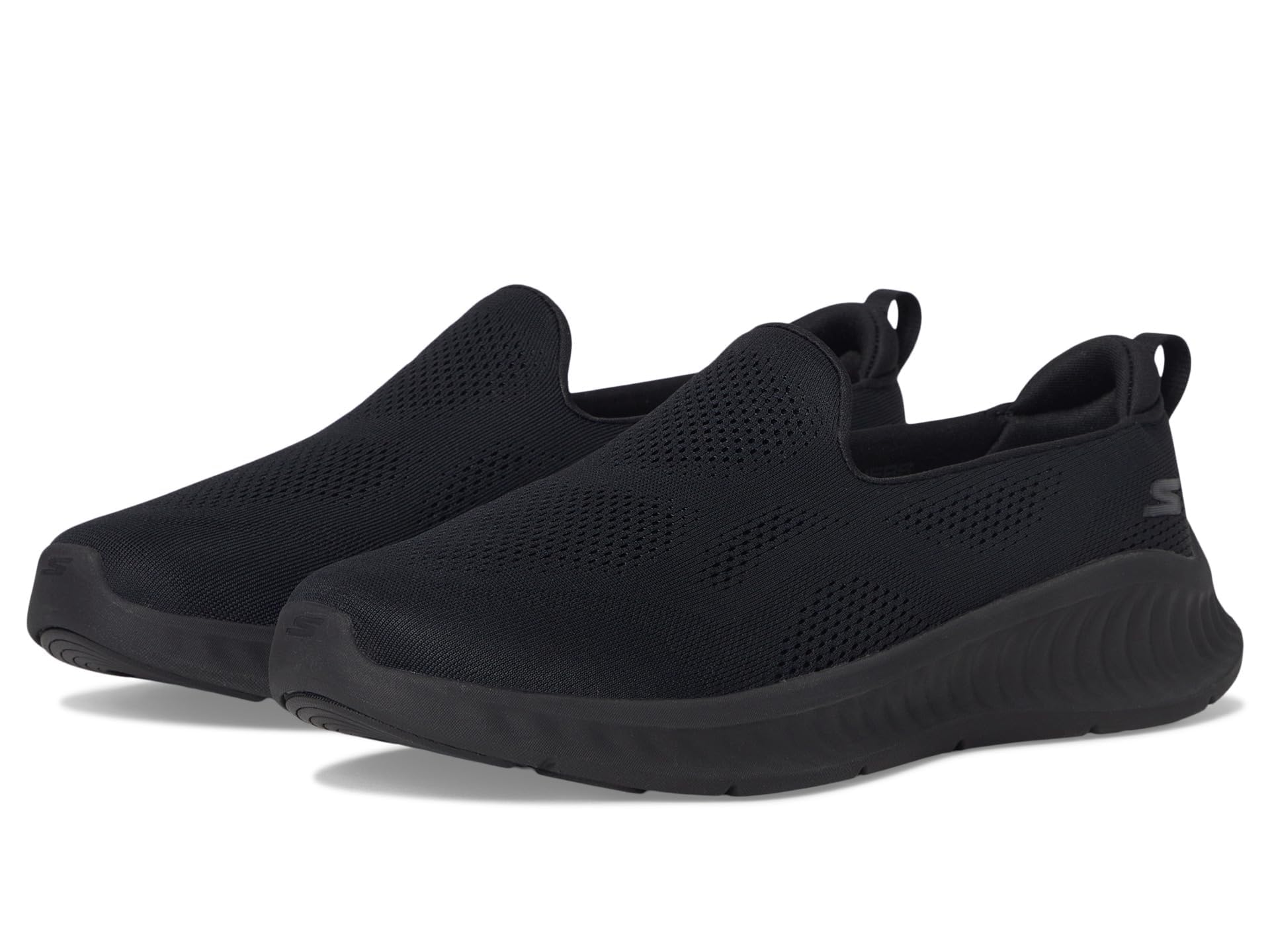 Skechers Women’s Go Walk Now Eliana Sneaker, Black/Black, 5