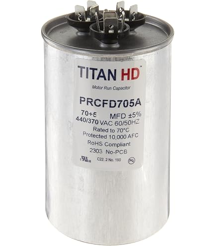 Packard Titan Hd 70+7.5Mfd, 440/370V, Round Prcfd7075A: Amazon.com