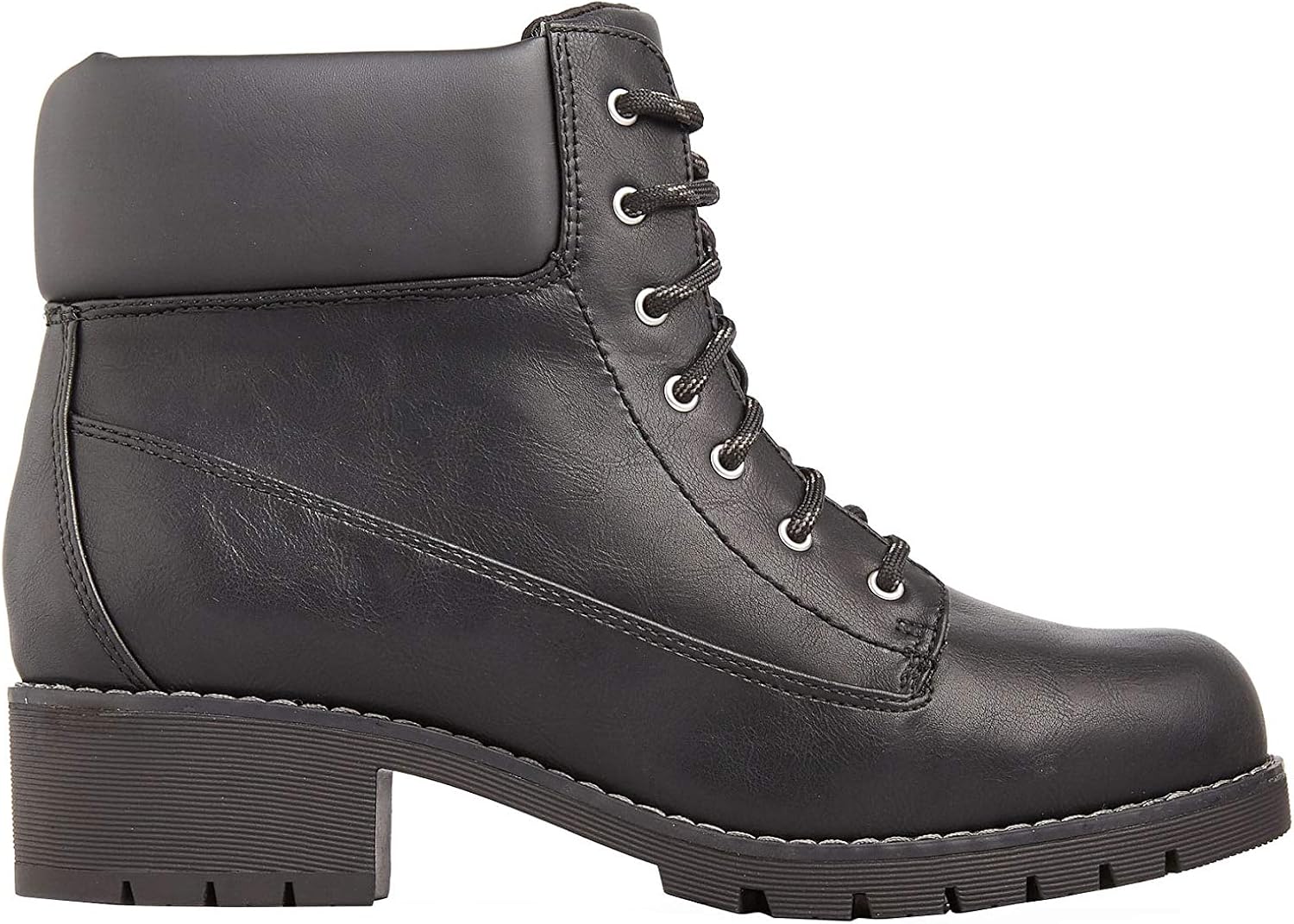 Yours Clothing Womens Extra Wide Fit Combat Ankle Boots Amazon.co.uk