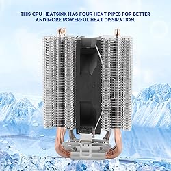 Single Fan Radiator, 4 Heat Pipe CPU Fan Radiator