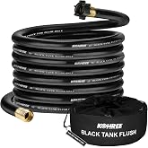 Kohree RV Black Water Hose, 25FT Camper Sewer Hose for RV Camper | 5/8" Diameter, No Kink Design, Clean-Out Black Water, Grey Water Tanks, RV Accessories with Storage Bag