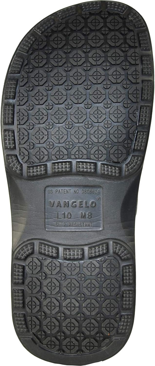 VANGELO Professional Slip Resistant Clog Men Work Shoe Nurse Shoe Chef Shoe Ritz Black White Lime Multi Colors -Order One Size Up: Shoes