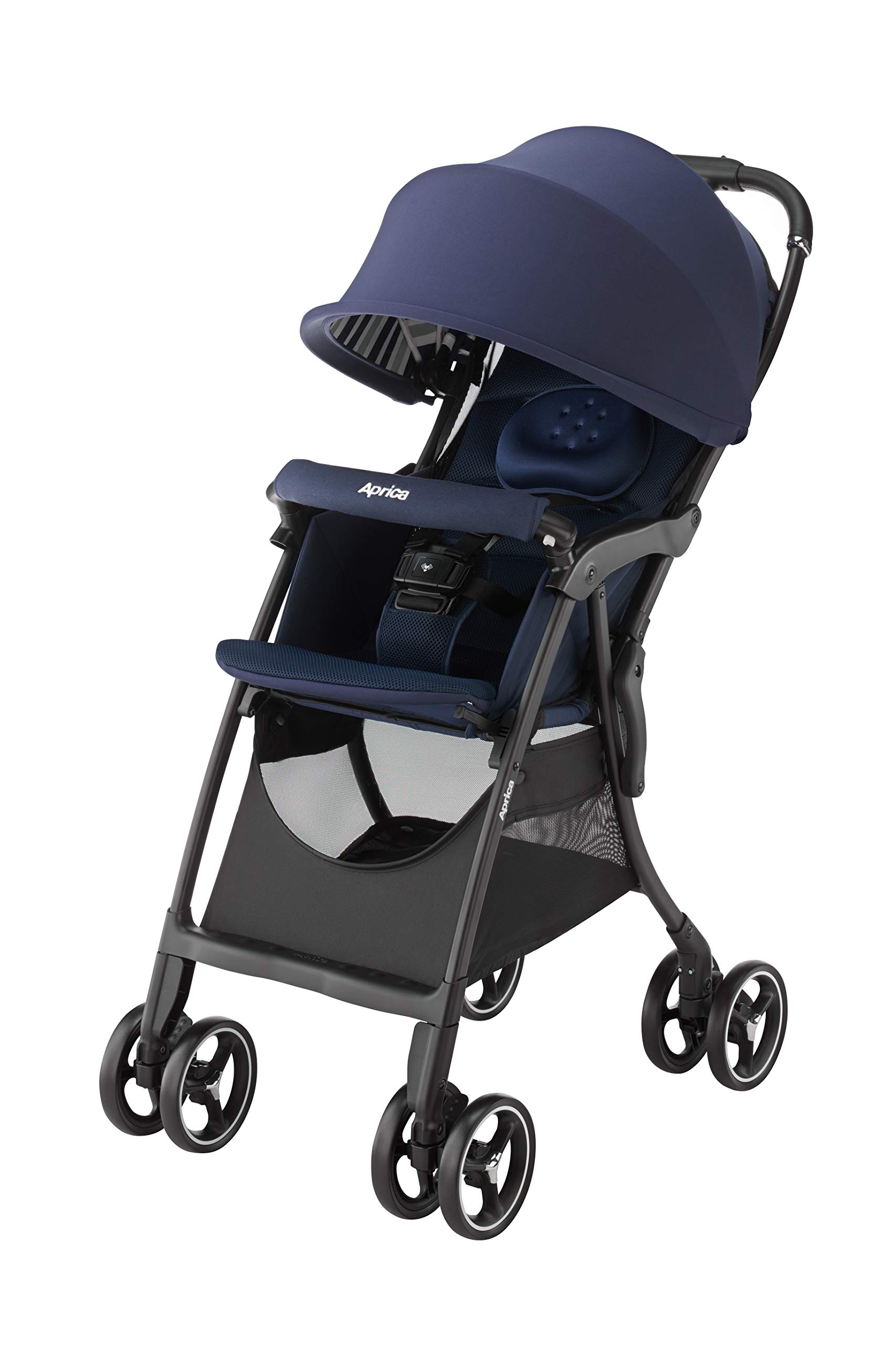 Aprica(アップリカ) A型ベビーカー クルリー 1か月~36か月まで 軽量 背面 4輪フリー (ネイビー) 2129307商品画像