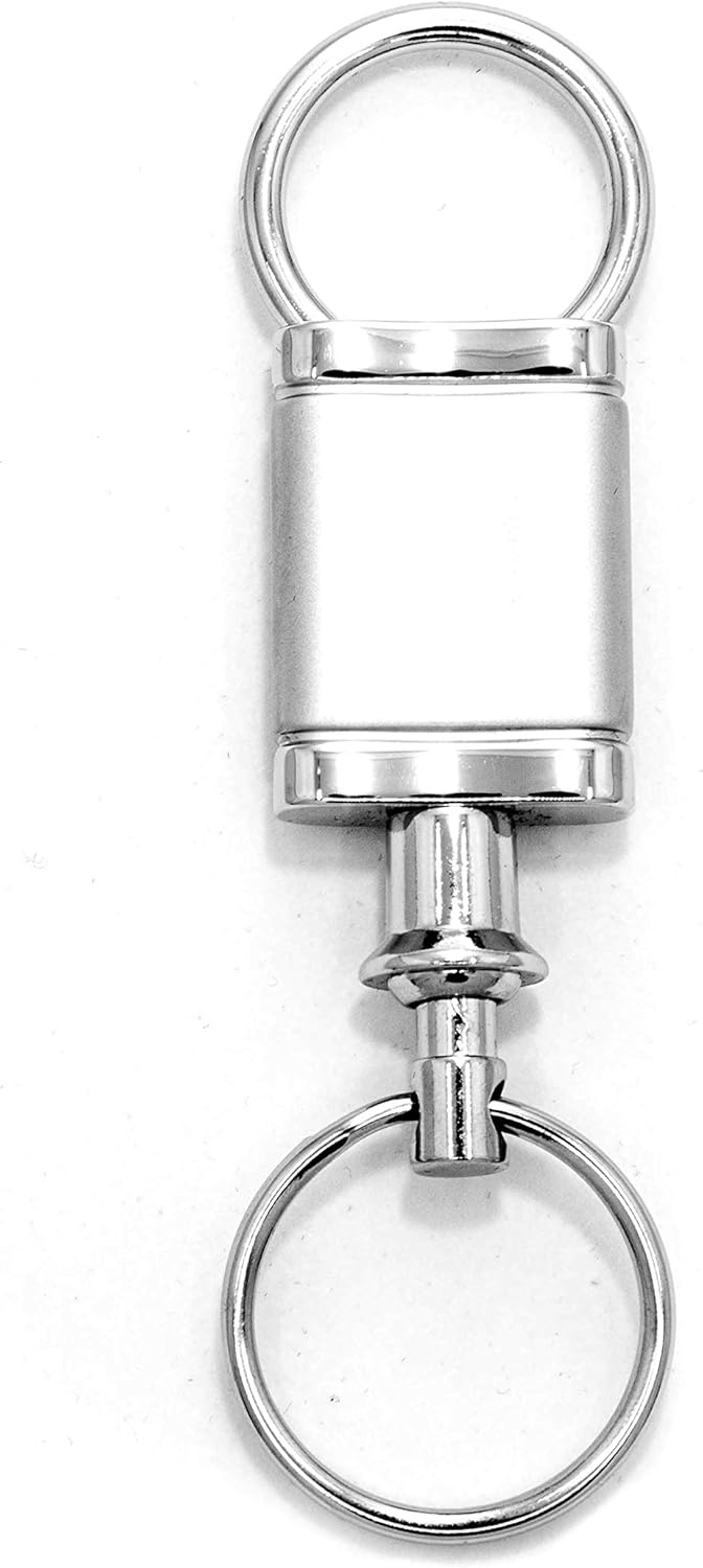 ford keychain amazon on Amazon Com Ford Raptor Logo Metal Satin Chrome Valet Pull Apart Car Key Chain Ring Fob Clothing