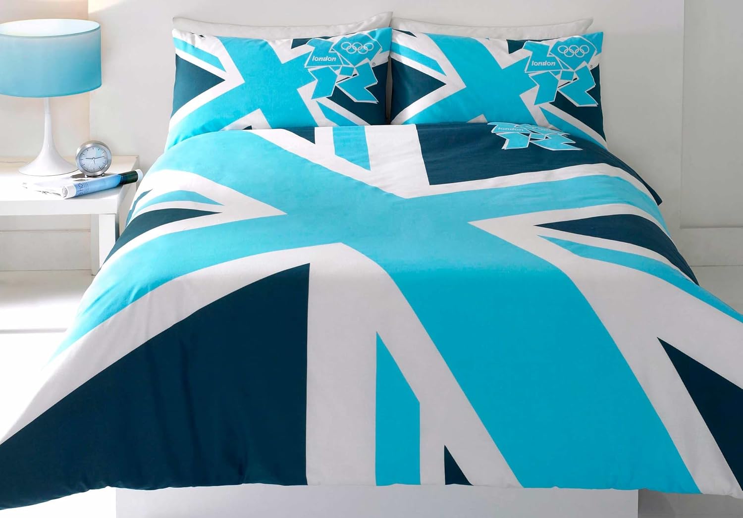 London 2012 Union Jack Duvet Set, Blue, Single Amazon.co.uk Kitchen