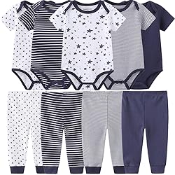 Baby Layette Set Baby Boys' 9-Piece Bodysuits Pants
